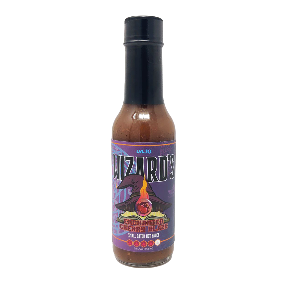Goblin Boss Wizard's Enchanted Cherry Blaze Hot Sauce