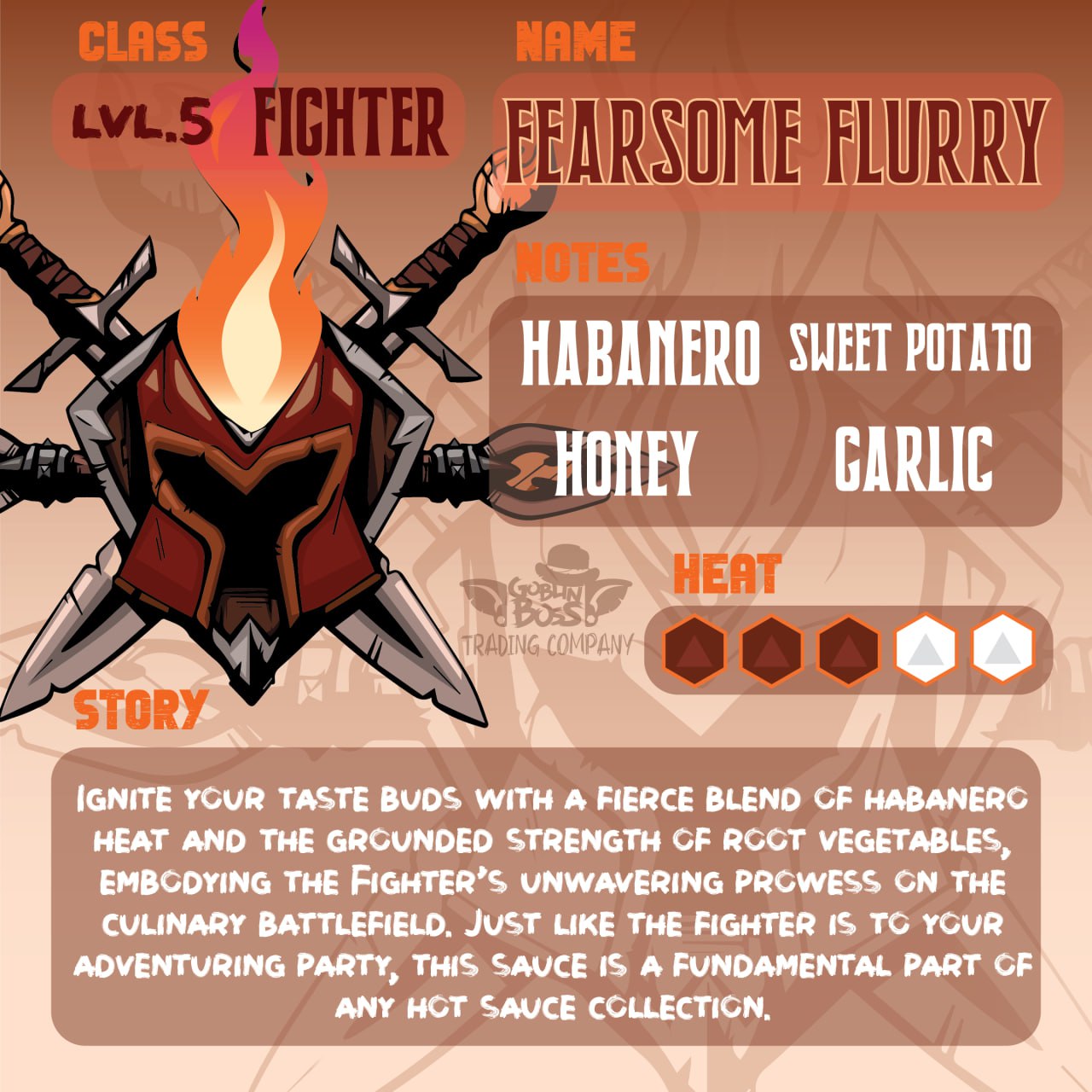 Goblin Boss Fighter’s Fearsome Flurry Hot Sauce