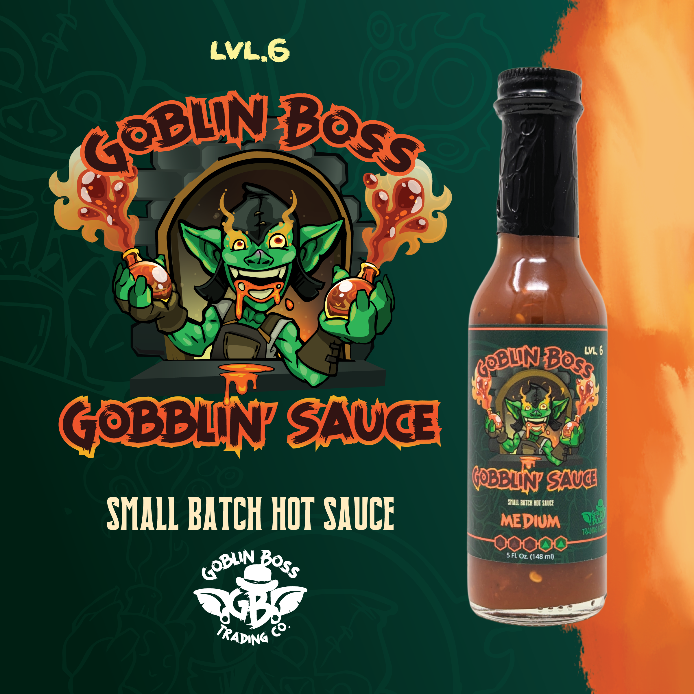 Goblin Boss Gobblin' Sauce Hot Sauce