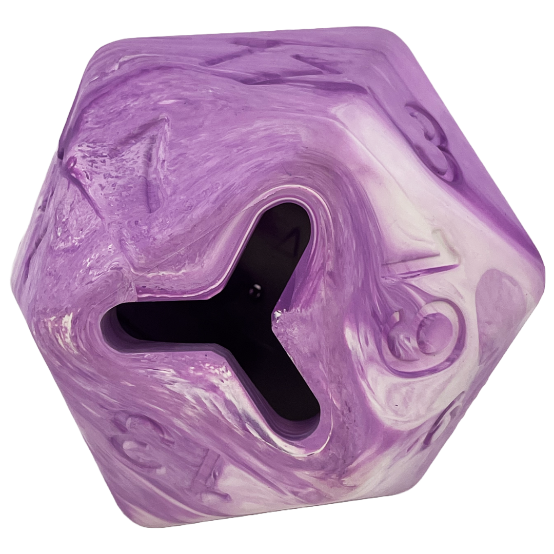 Pawlymorph Psionic Purple Barbarian Strength Treat-Dispensing D20